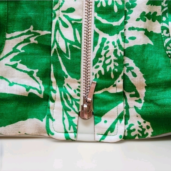 Berek Designed Linen Jacket • Botanical Print • Statement Detail • Size L - Picture 10 of 15